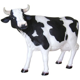 小さな乳牛 / Cow Head Up SmallFRP 耐水 軽い 強い 屋外用塗装 ガーデンファニチャー 置物 インテリア オブジェ 送料無料