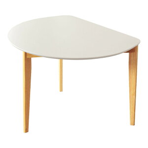 半円テーブル 半円形ダイニングテーブル 半円 楕円 幅102.5cm 2人用 おしゃれ テーブル ダイニングテーブル おしゃれ 北欧 木製 天然木 ナチュラル ホワイト 送料無料 代引き不可