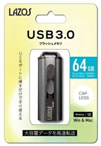 [_[fBAeNm Lazos USB[J[h 64GB L-US64-3.0@[֔