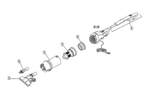 �c�C���o�[�h�H�Ɓ@TC-5147�p�@�N���[�i�[�@�A�t�^�[�p�[�c�@�n���h��(�u���E���S�[���h)�@�}1