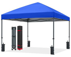 ABCCANOPY タープテント ワンタッチ センターロック 3m/2.5m/2m 高強度スチールフレーム 3段階調節 キャスターバッグ付き 8人用大型 組立簡単 遮熱性 耐水性 付属品付き