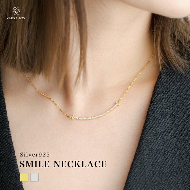 楽天市場 Zakka Box Original スマイルネックレス スマイル レディース アクセサリー ネックレス ニコちゃん フォーマルフェア ギフト Zakka Box ザッカボックス