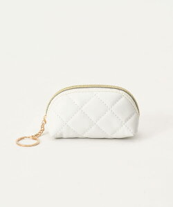 キルティングミニポーチ レディース ポーチ ミニ財布 プレゼント ギフト コインケース コスメポーチ キーポーチ スマートキー キーチェーン付き 母の日