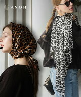 レオパードスカーフ/レディース アクセサリーリボンスカーフ タイ リボン ヘアアクセサリー ブレスレット…