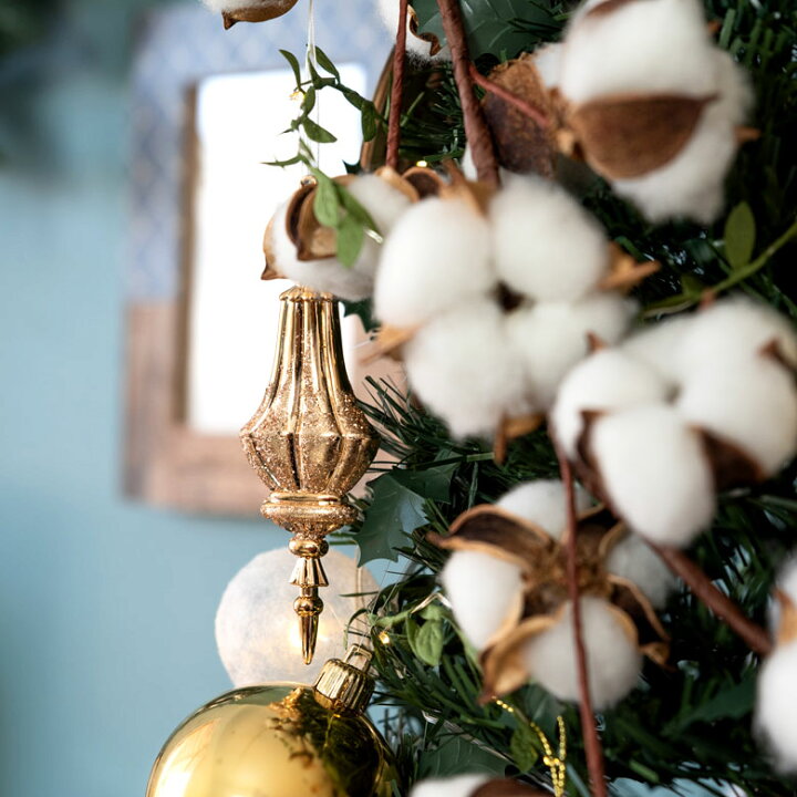 楽天市場】オーナメント クリスマス ツリー グリッド ゴールド  