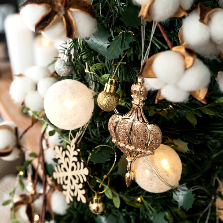 楽天市場】オーナメント クリスマス ツリー グリッド ゴールド  