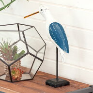 【最大500円クーポン】 カモメ 置物 鳥 オブジェ 木製 木彫り かわいい 動物 置き物 おしゃれ インテリア…