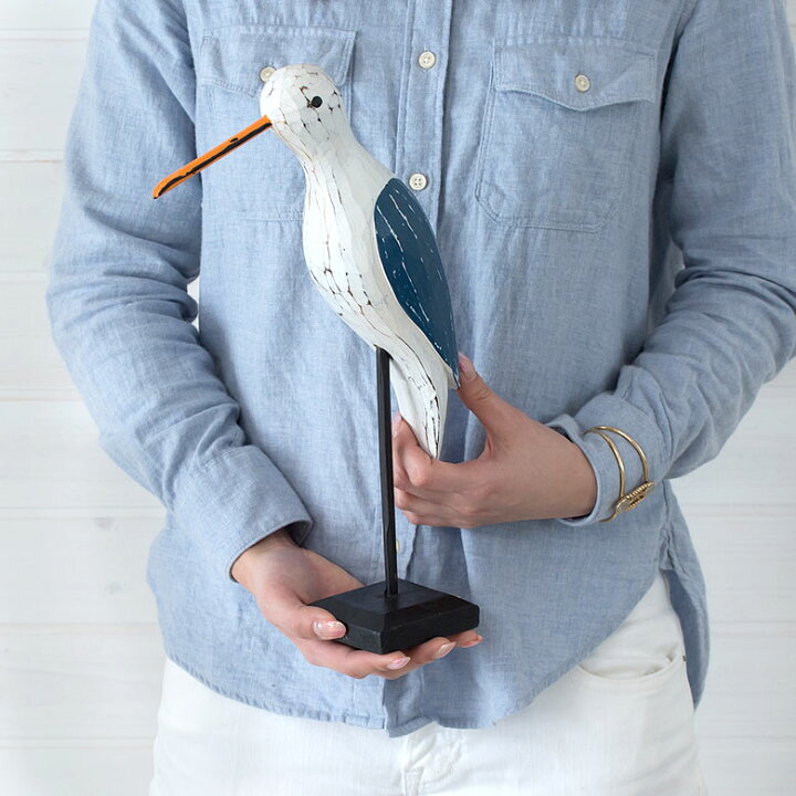 楽天市場】カモメ 置物 鳥 オブジェ 木製 木彫り かわいい 動物 置き物 