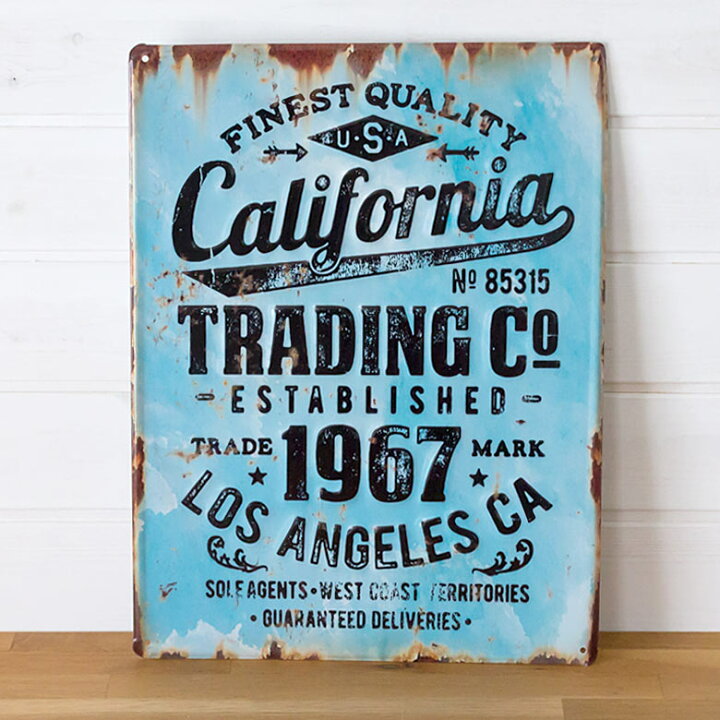 楽天市場】ヴィンテージ風 サインボード California サインプレート 