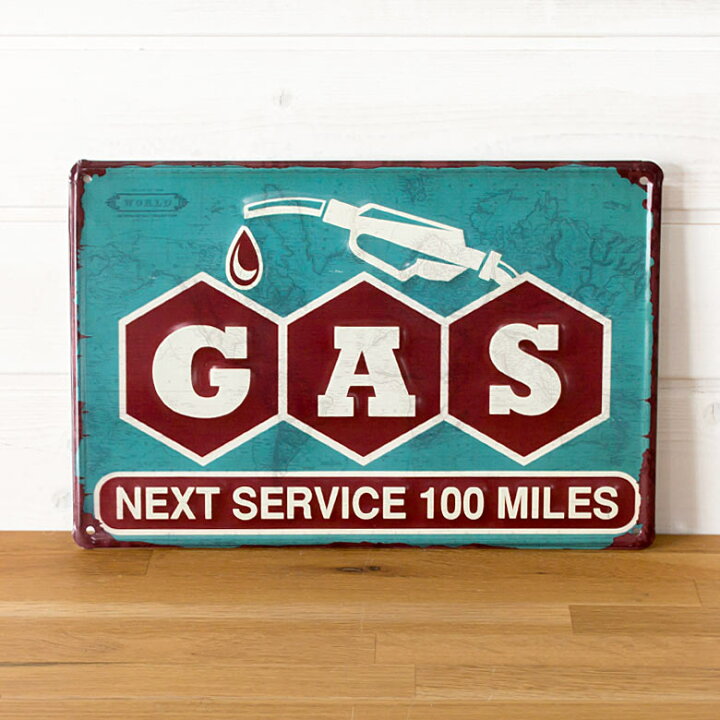 楽天市場】【最大500円クーポン】 GAS ヴィンテージ風 サインボード 
