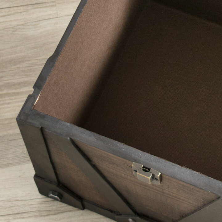 楽天市場 収納ボックス アンティーク風 木製 蓋付き 幅33cm 奥行32cm 高さ30cm ブラウン ブラック 木箱 ウッドボックス トランク 収納 四角 おしゃれ 男前 ヴィンテージ インダストリアル 生活雑貨のネットショップelements