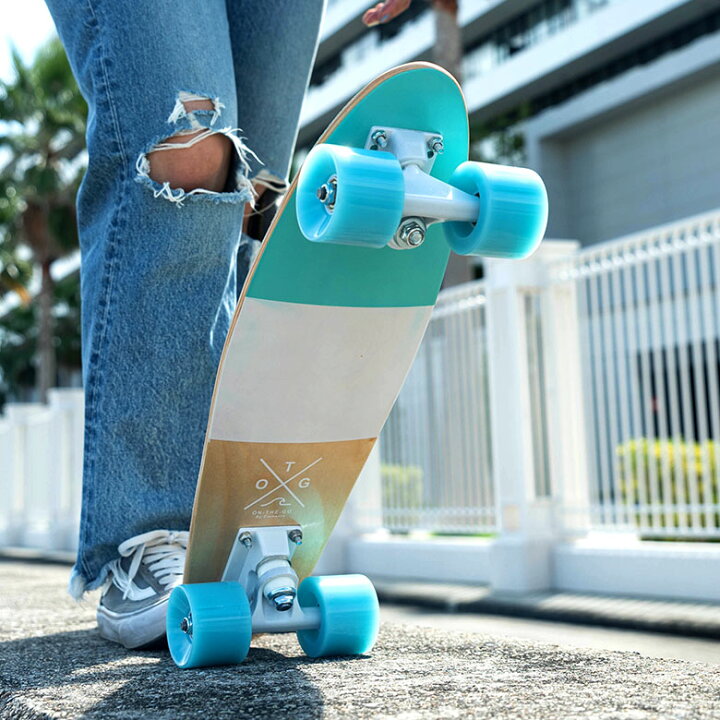 楽天市場 スケートボード スケボー ミニクルーザー ウッド 木製 ペニータイプ ブルー 青 On The Go オンザゴー スポーツ アウトドア ストリート サーフィン スケート ボード キッズ 子供 ミニ 小さい 小さめ おしゃれ ポップ 女性 男性 ユニセックス 西海岸 Bl