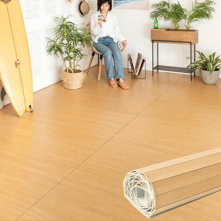 楽天市場】軽量 ウッドカーペット 江戸間 6畳用 約260×350cm GA-60 