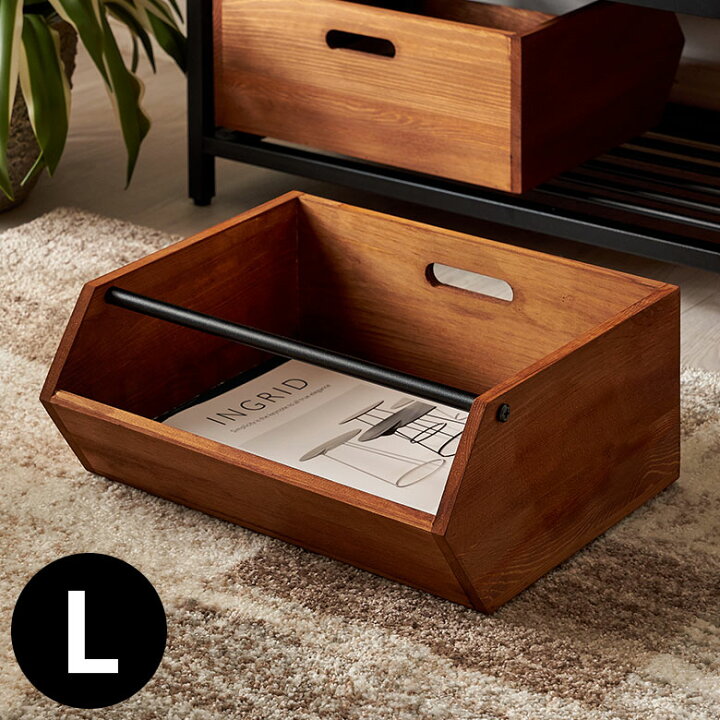 楽天市場 ウッドコンテナボックスl 引き出し 木 木製 スタッキング オイル仕上げ 両面使用可能 オープン ハンドル付き 持ち手付き 収納 雑誌 おしゃれ 雑貨 ヴィンテージ アメリカン カフェ インダストリアル 男前 インテリア G 6 生活雑貨のネットショップelements