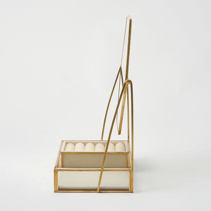 楽天市場】【最大500円クーポン】 卓上ミラー アクセサリーケース