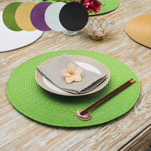 ランチョンマット ラウンド 1枚 5色 Riche リッシュ ランチョンマット 北欧 おしゃれ 円形 丸型 丸い テーブルマット テーブルウェア キッズ 子供 アウトドア パーティー ブラック ベージュ グ