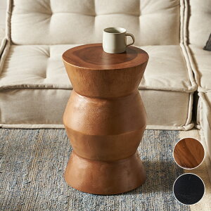 【最大500円クーポン】 ウッド スツール 木製 おしゃれ 椅子 玄関 無垢材 サイドテーブル ナチュラル 丸型 天然木 木製スツール 無垢 装飾品 直径30cm 高さ45cm モンキーポッド ラウンド スワー