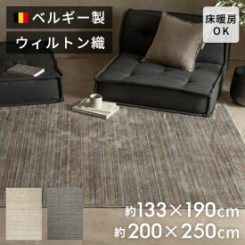 【最大500円クーポン】 ヨーロッパの繊細な色彩が生む上質なグラデーションデザイン ベルギー製 高密度ウィルトン織ラグ 約 133×190cm 200×250cm ラグマット おしゃれ ラグ カーペット 絨毯 モダン サステナブル リサイクル原料60％使用 ELEMENTS[84393]
