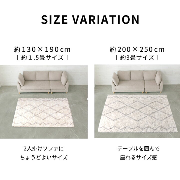 楽天市場】ラグ ラグマット 130×190cm ベニオワレン風 ベニワレンラグ 