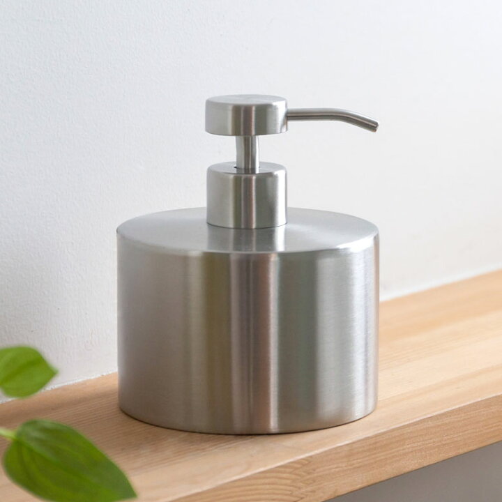 楽天市場 ステンレススチール ソープディスペンサー 500ml 詰め替え ボトル 筒型 シルバー ステンレス ディスペンサー ローションボトル ポンプ ソープボトル ハンドソープ 洗剤 液体 容器 バス用品 おしゃれ シンプル ホテルライク ギフト ダルトン Dulton Bonox