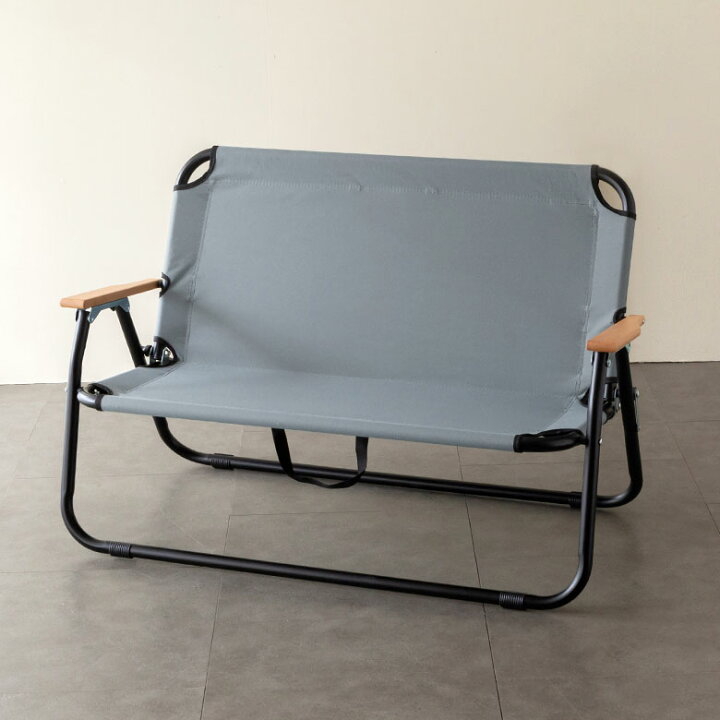 楽天市場 アウトドアチェア 折り畳み式 ロータイプ ２人掛け ブラウン グレー W 103 5 D 53 Cm ベンチ 2p 折り畳み椅子 チェア 椅子 いす アウトドア用品 ロースタイル 座面高 31cm フォールディングチェア おしゃれ ファミリー キャンプ 軽量 持ち手付き ポータブル