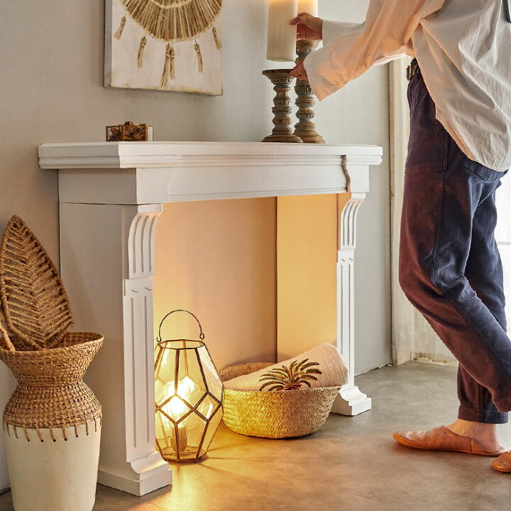 楽天市場】【期間限定特別クーポン配布中!】 マントルピース 飾り棚  