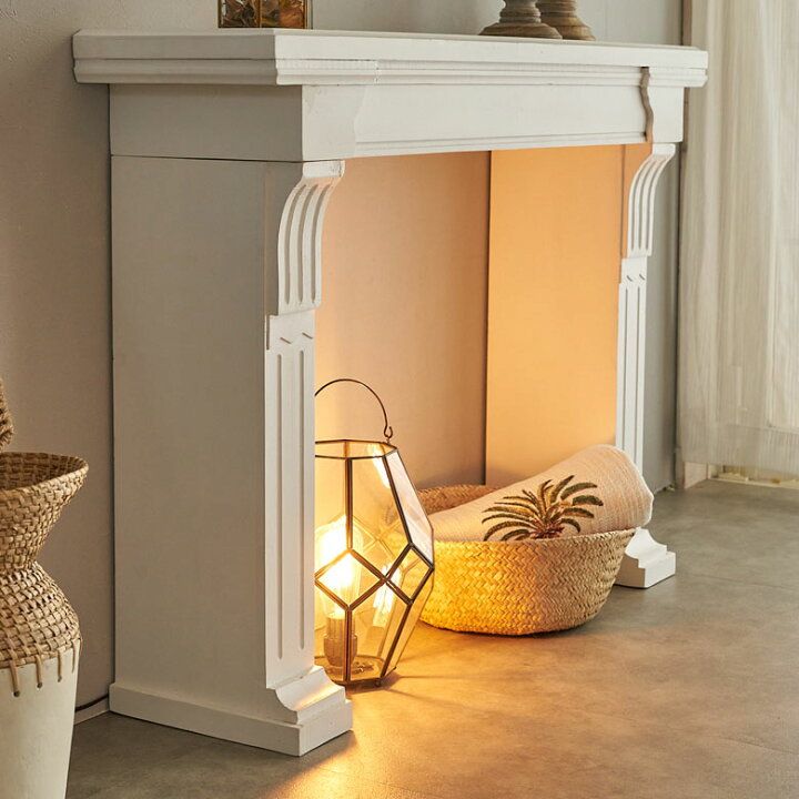 楽天市場】マントルピース 飾り棚 天然木 木製 杉 約 約 W100cm D26cm  