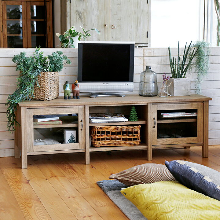 楽天市場 テレビボード テレビ台 ローボード W 160cm D 45cm H 50cm 家具 収納 天然木 木製 収納家具 テレビラック 幅160cm オーディオボード オーディオラック Avラック Avボード Tvラック Tvボード Tv台 ラック 台 リビング おしゃれ 北欧 関家具 Aresh アレッシュ