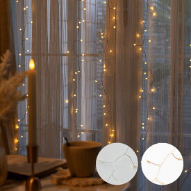 LEDライト クリスマス 電飾 LED ライン 120cm 6列 シルバー コッパー タイマー イルミネーション ライト USB おしゃれ シンプル かわいい クリスマスデコレーション 間接照明 オブジェ インテリア ハロウィン パーティー 誕生日 リゾート 雑貨 西海岸 [947]