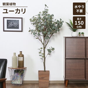 【値下げSALE】フェイクグリーン 観葉植物 人工観葉植物 高さ150 ユーカリ ジョイント インテリアガーデン お手入れ不要 大型 大きめ 造花