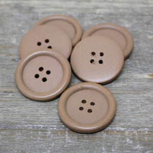 4コ穴プリントウッドボタン 丸 (ブラウンにプリント) 直径 2.8cm 6個入り sgy-114_6p 【メール便同梱可】( 手芸用パーツ 手芸 手芸用品 手芸材料 パーツ ハンドメイド 材料 素材 button 雑貨 日用品