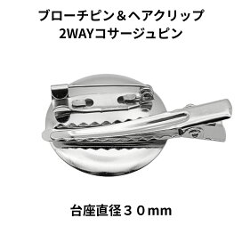 楽天市場】【100個パック】 ブローチピン ＆ ヘアクリップ 2WAY