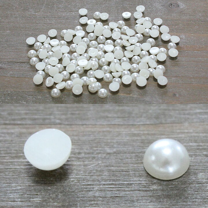 楽天市場】【業務用 100粒セット 】アクリル 半球 パール sgy 
