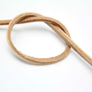 【1ヤード(約91cm)カット】 スエード 平革紐 【ベージュ 色】【2mm×2mm】【牛本革】sgy-1391-1y(革ひも 皮ひも 革紐 皮紐 本皮 本革 レザー 平 平型 角革紐)