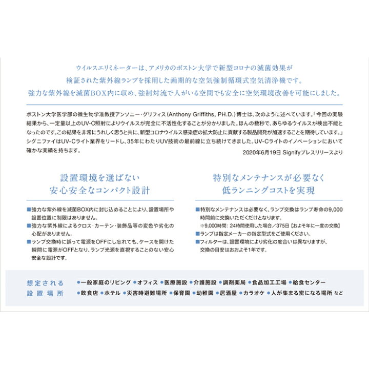 楽天市場】動力 空気強制循環式紫外線空気洗浄機 ウイルス 