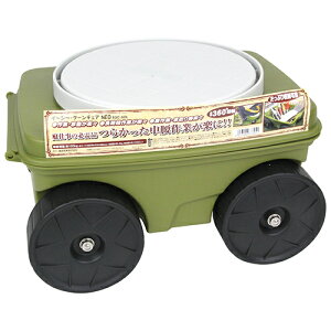 E-Value イージーターンチェアNEO 収納付 オリーブ EGC-6OL 藤原産業 園芸用品 椅子 ちょい掛け タイヤ 車輪 ガーデニング ガーデン 庭 草取り お手入れ 農業 膝 足 腰 痛み 疲れ 疲労 負担 軽減 野