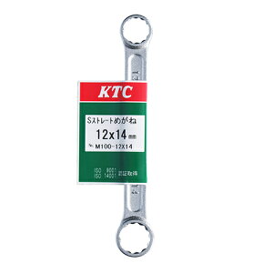 KTC ストレートショートメガネ M100-12X14 工具 手工具 スパナ ツール 京都機械工具 京都ツール KYOTO TOOL DIY 車 自動車 整備 眼鏡 めがね レンチ 12mm 14mm