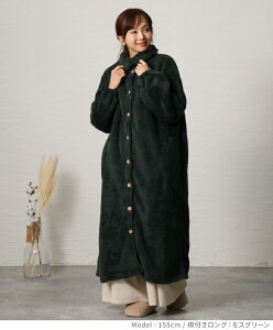 着る毛布 ルームウェア ガウン レディース 部屋着 もこもこ シープタッチ あったか 暖かい 羽織り 前開き ブランケット フード付 ロング丈 長袖 パジャマ おしゃれ ぽか活 温活 シープタッチ