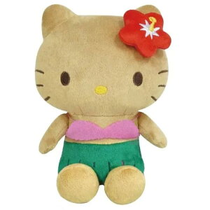 お座りぬいぐるみ ぬいぐるみ ハローキティ キティちゃん 日焼けシリーズ サングラス ハイビスカス サンリオ ケイカンパニー プレゼント かわいい ガングロキティ ギャル キティ 日焼け グ
