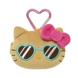 【定価より30％OFF】【ハローキティ 日焼けシリーズ 小銭入れ サングラス ハイビスカス】サンリオ グッズ カラビナ付き コインケース 小物入れ かわいい ギフト 推し活 キティ ハワイ ギャル ガングロ キティちゃん キーホルダー ポーチ コスメポーチ