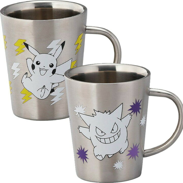 楽天市場 送料無料 ポケモン 日本製 2重マグ 保温 保冷 コップ ステンレス製 マグカップ ホット コールド 割れない ステンレスコップ 食器 保温保冷効果 ステンレスタンブラー キャラクター ピカチュウ ゲンガー ポケットモンスター かわいい 素敵 キッチン ランチ