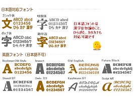 刻印用フォント