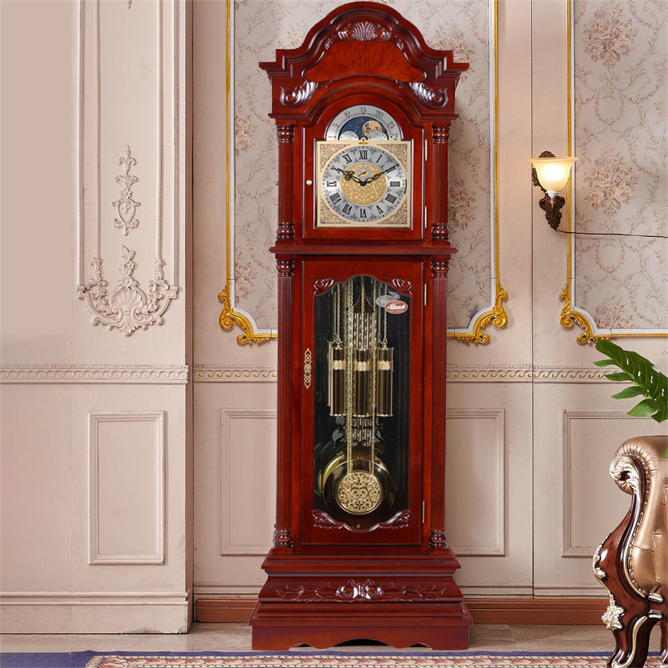 楽天市場】置時計 柱時計 振り子時計 高級 完成品 レトロ置き時計 