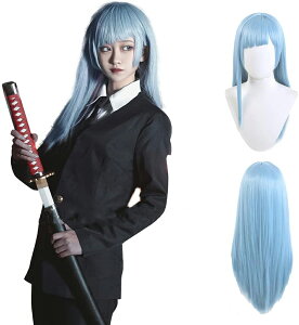 耐熱コスプレウィッグ 呪術廻戦 三輪霞(みわ かすみ) 風 グッズ ウィッグ かつら コスチューム 舞台 ハロウィン クリスマス (ウィッグネット付き)