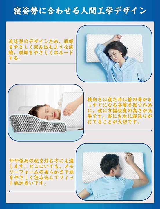 楽天市場】枕 安眠 快眠 低反発まくら 柔らか 肩が軽くなる 頭・頸椎を 