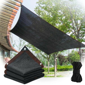 遮光ネット 日除けシェード ベランダ用 エッジ強化グロメットシェードクロス 90%遮光率日 よけシェード オーニング 2*3m 3*4m 6*8m 日焼け止めネット 取り付け簡単 廊下、キャンプ用、海辺、