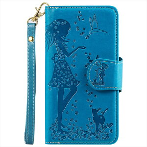 iPhone12mini ケース カバー 手帳型 カバー フラワー レトロ 猫 ねこ 花 ミラー付き カードポケット かわいい 素敵 カード収納 スタンド機能 ストラップ付き