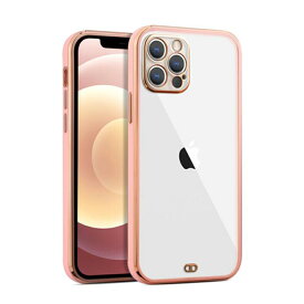 iPhone 11 背面ケース ケース カバー 保護 フチカラー 縁 ゴールドメッキ クリア 透明 カメラレンズカバー プロテクター カメラ穴ガード シンプル おしゃれ 可愛い カラーバリエーション ローズゴールド