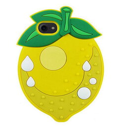 【処分特価】 iPhoneSE/5/5s 背面ケース ケース カバー レモン lemo シリコンカバー インパクト インスタ映え 黄色 イエロー 果物 フルーツ おいしい 柔らかい 目立つ デフォルメ 瑞々しい 話題 かわいい