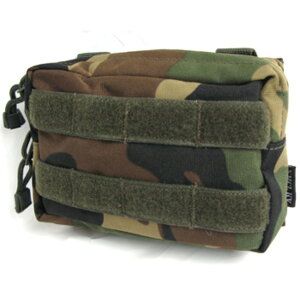 ウェストポーチ ウエストバッグ ウッドランド モール対応 防水布使用 外ナイロン100% 裏ラバーコーティング ミリタリーバッグ (メーカー直送)